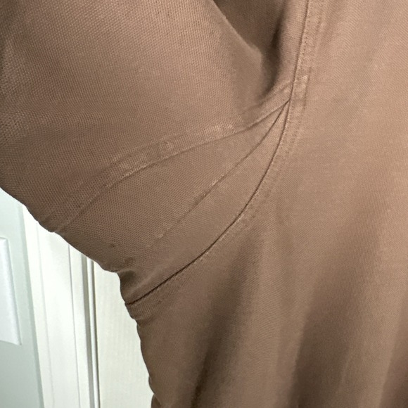 Duluth Trading Polo Shirt Mens 2XL XXL Brown Heavy Short Sleeve Pocket‎ Pullover - Picture 4 of 10